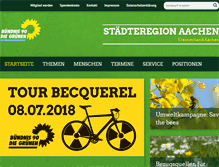Tablet Screenshot of gruene-region-aachen.de